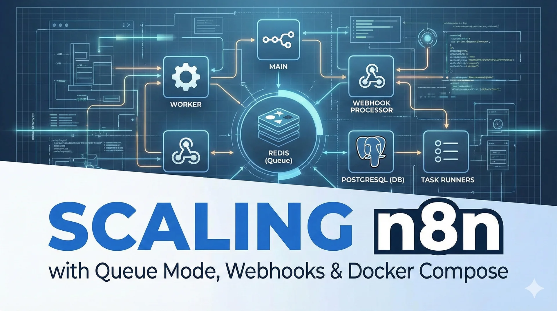 Cover image for blog post: Scale #n8n: The Ultimate Guide to Queue Mode & Docker